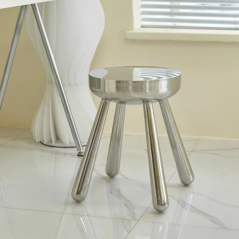 Home Bar Seating - Kursi Bar Stainless Steel Gaya Nordik,