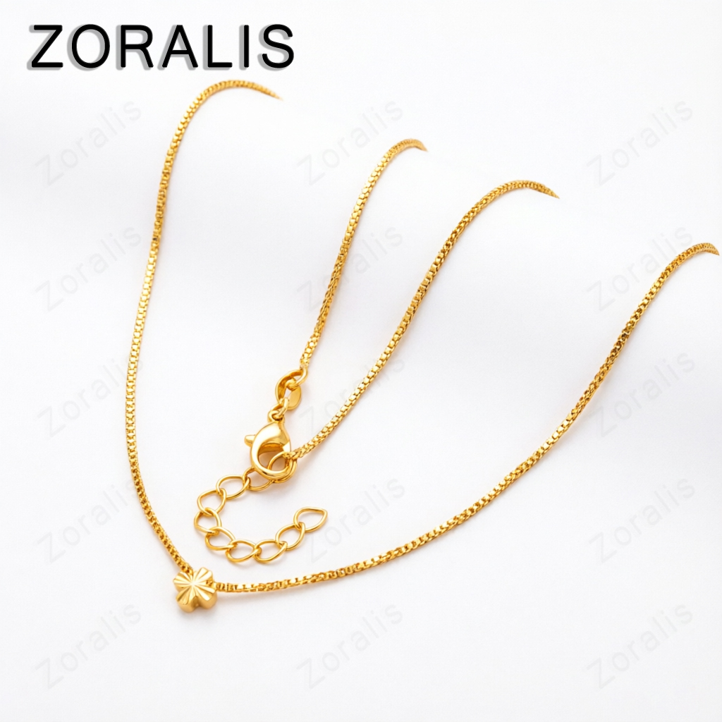 Bar Cart Gold - Kalung Liontin Salib Kecil Emas 18K
