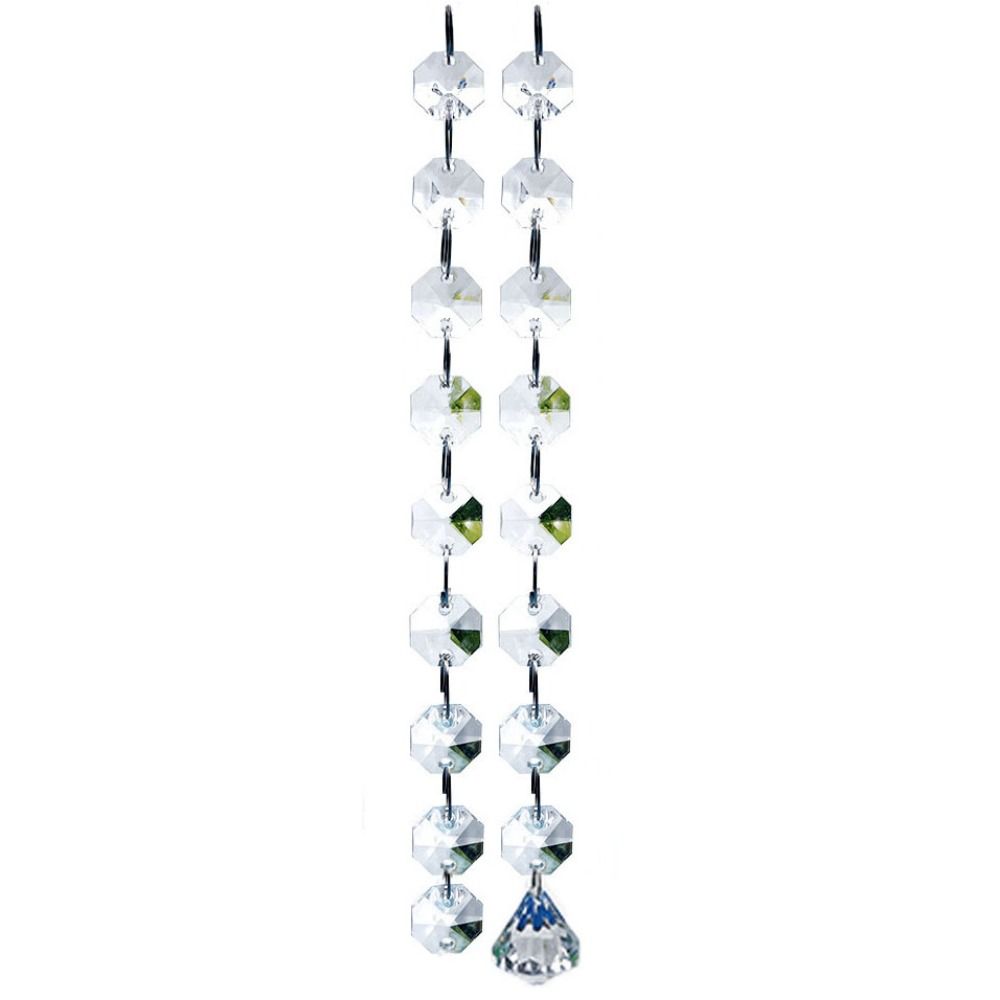 Home Bargains - 10 Buah 100Cm Tirai Manik-manik Bening