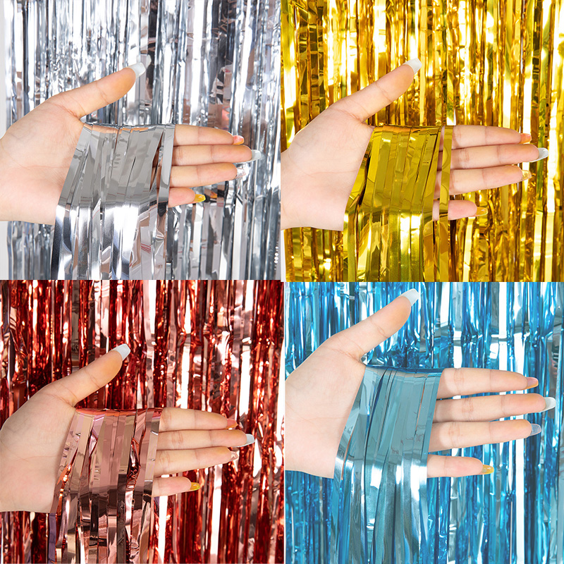Home Bargains - Tirai Foil Metalik Murah untuk Latar