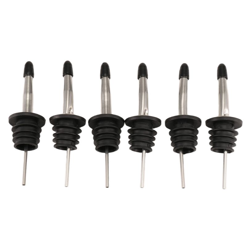 Speed Pourer Cap - 6 Buah Corong Tuang Baja Tahan