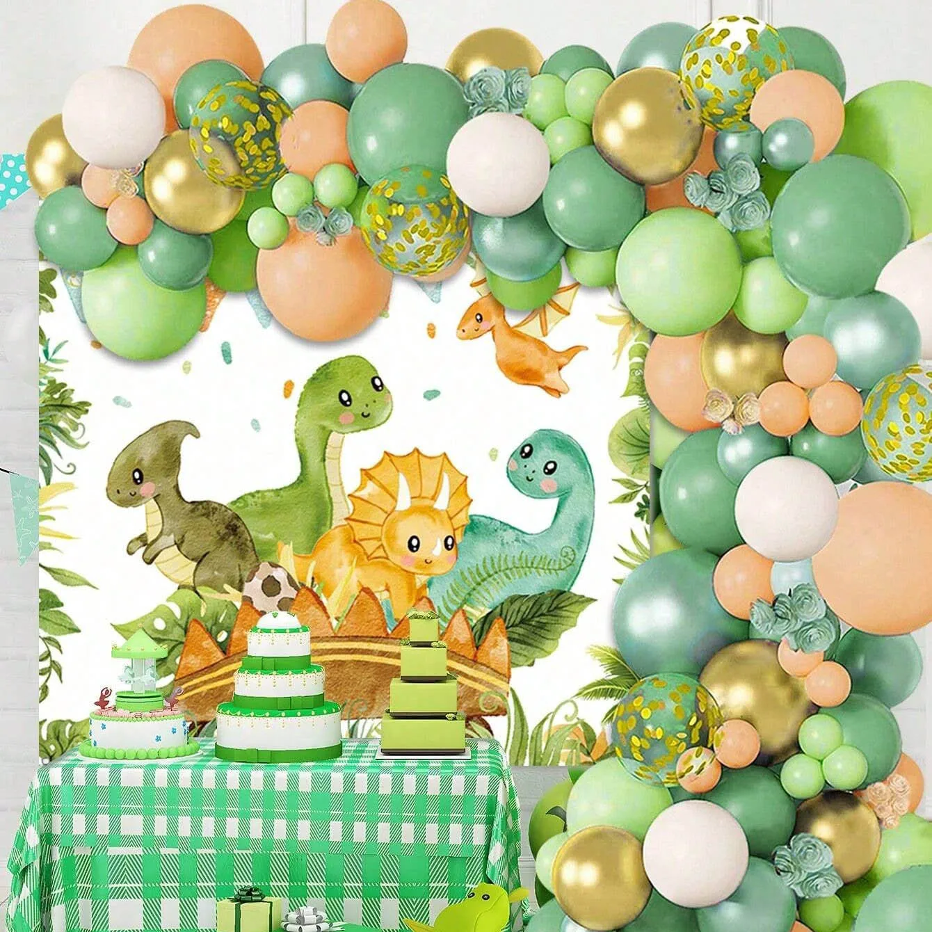 Home Bargains - Set Balon Dinosaurus untuk Dekorasi Ulang