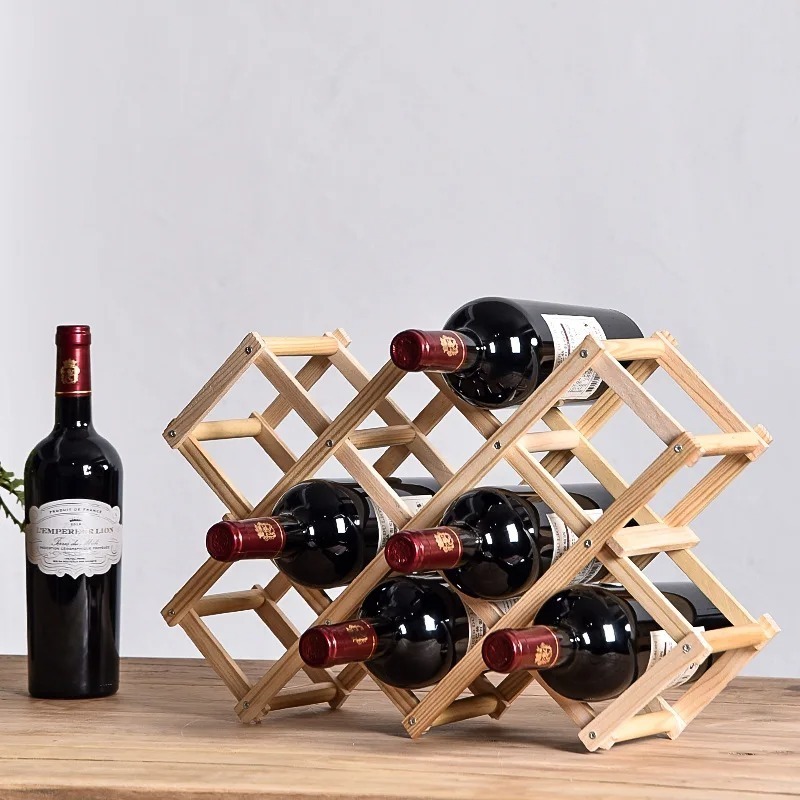 Home Bar Shelves - Rak penyimpanan anggur dapat ditumpuk, 3,