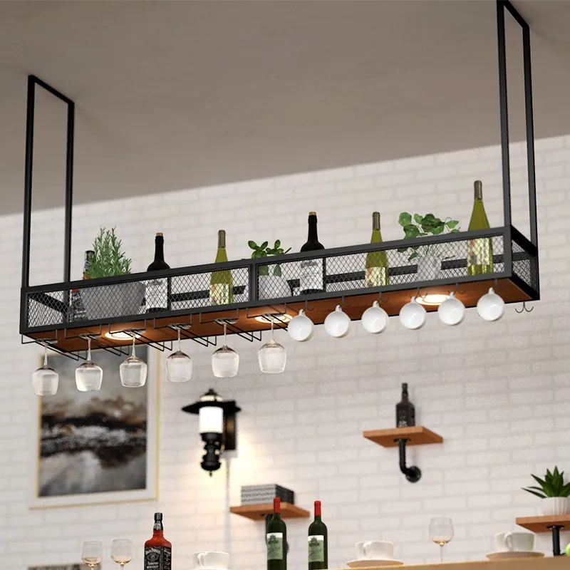 Home Bar Shelves - Rak Bar Kabinet Terbuka Rak Anggur
