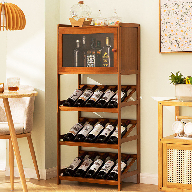 Rak Anggur Bambu Padat Lantai  - Home Bar Shelves ulasan dan harga