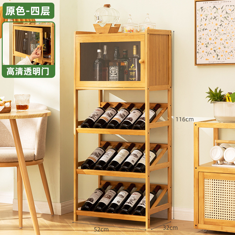 Rak Anggur Bambu Padat Lantai  - Home Bar Shelves ulasan dan harga