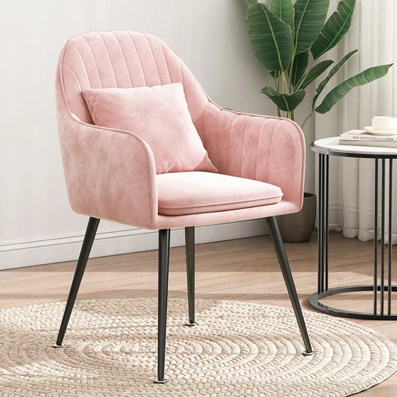 Kursi Makan Logam Suede Mewah  - Home Bar Seating ulasan dan harga
