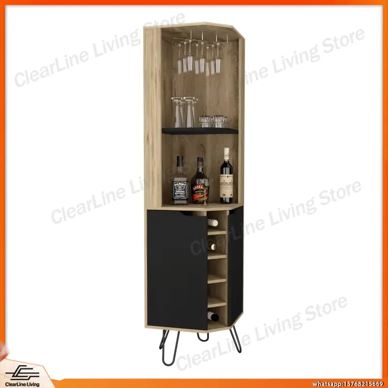 Lemari Bar Sudut dengan 6 Rak  - Home Bar Shelves ulasan dan harga