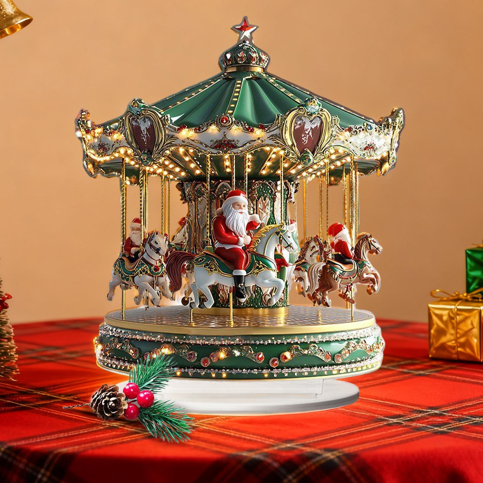 Karusel Natal Akrilik 2D Dekor - Home Bar Shelves ulasan dan harga