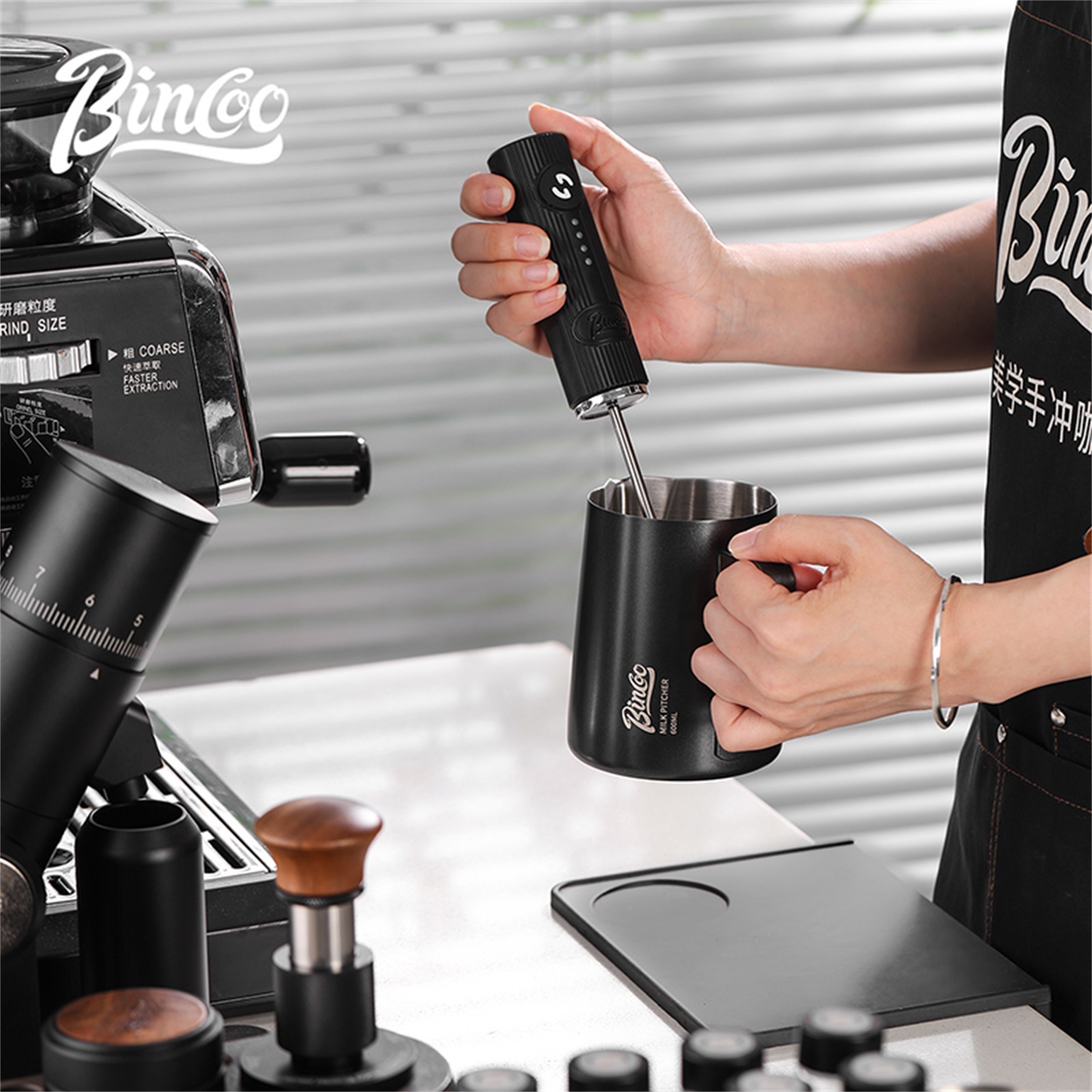 Bincoo Pengaduk Susu Elektrik  - Home Barista ulasan dan harga