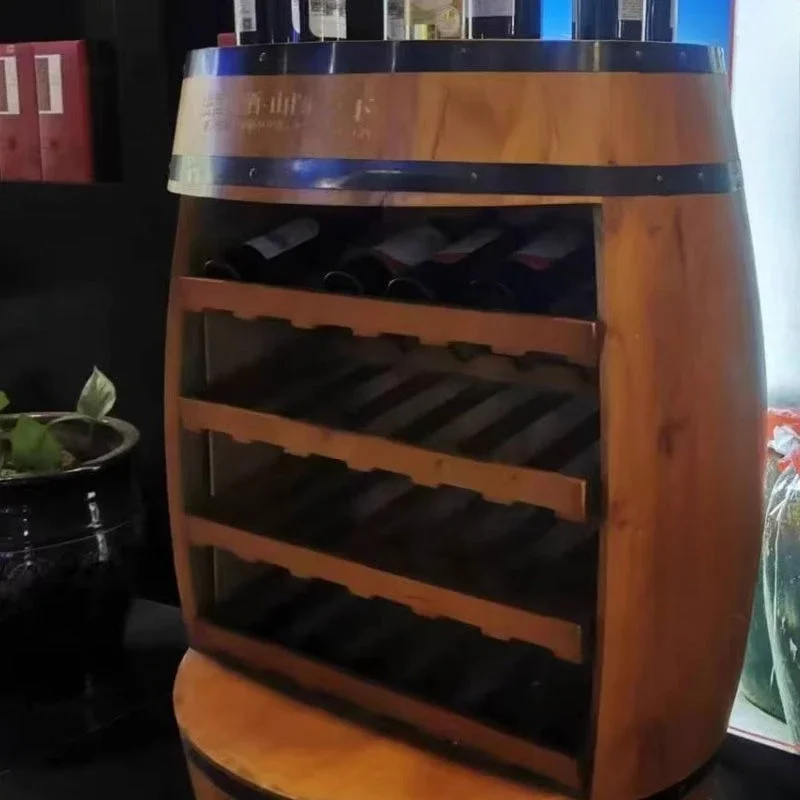 Rak Anggur Kayu Solid Model To - Home Bar Shelves ulasan dan harga