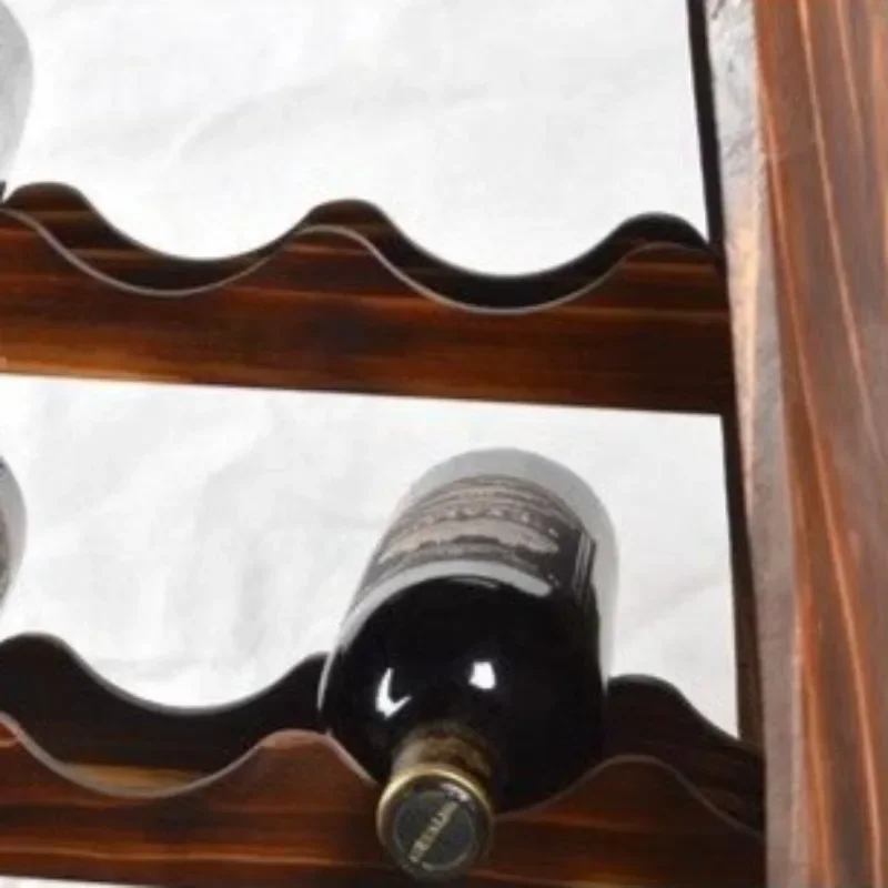 Rak Anggur Kayu Solid Model To - Home Bar Shelves ulasan dan harga