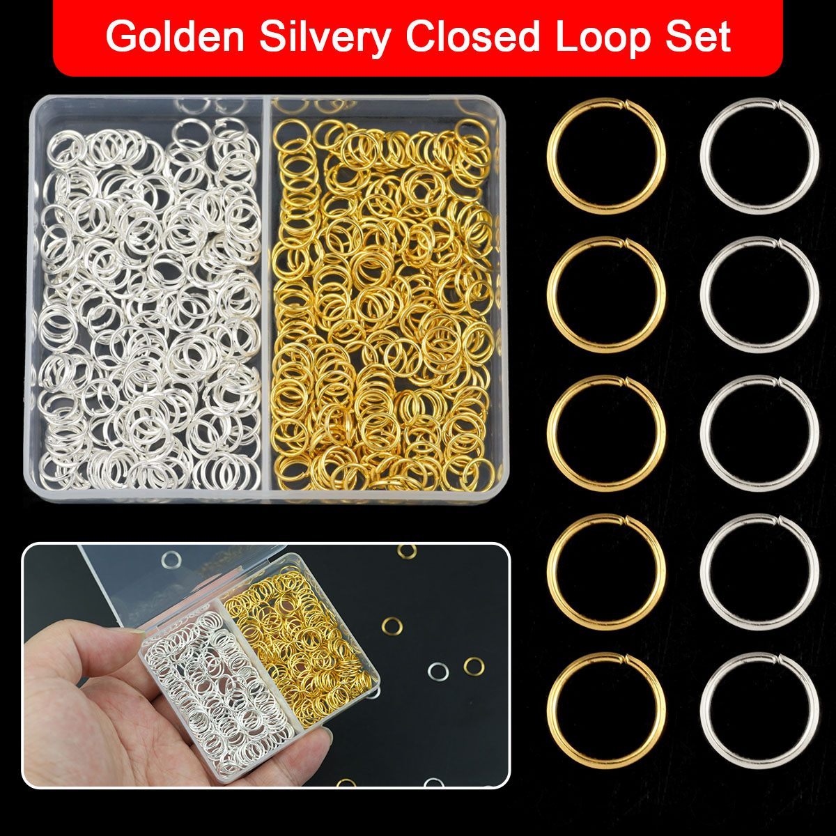 Kotak 4/5/6/7/8/10mm warna ema - Bar Cart Gold ulasan dan harga