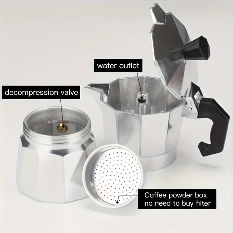 Moka Pot Aluminium Klasik 50-3 - Home Barista ulasan dan harga