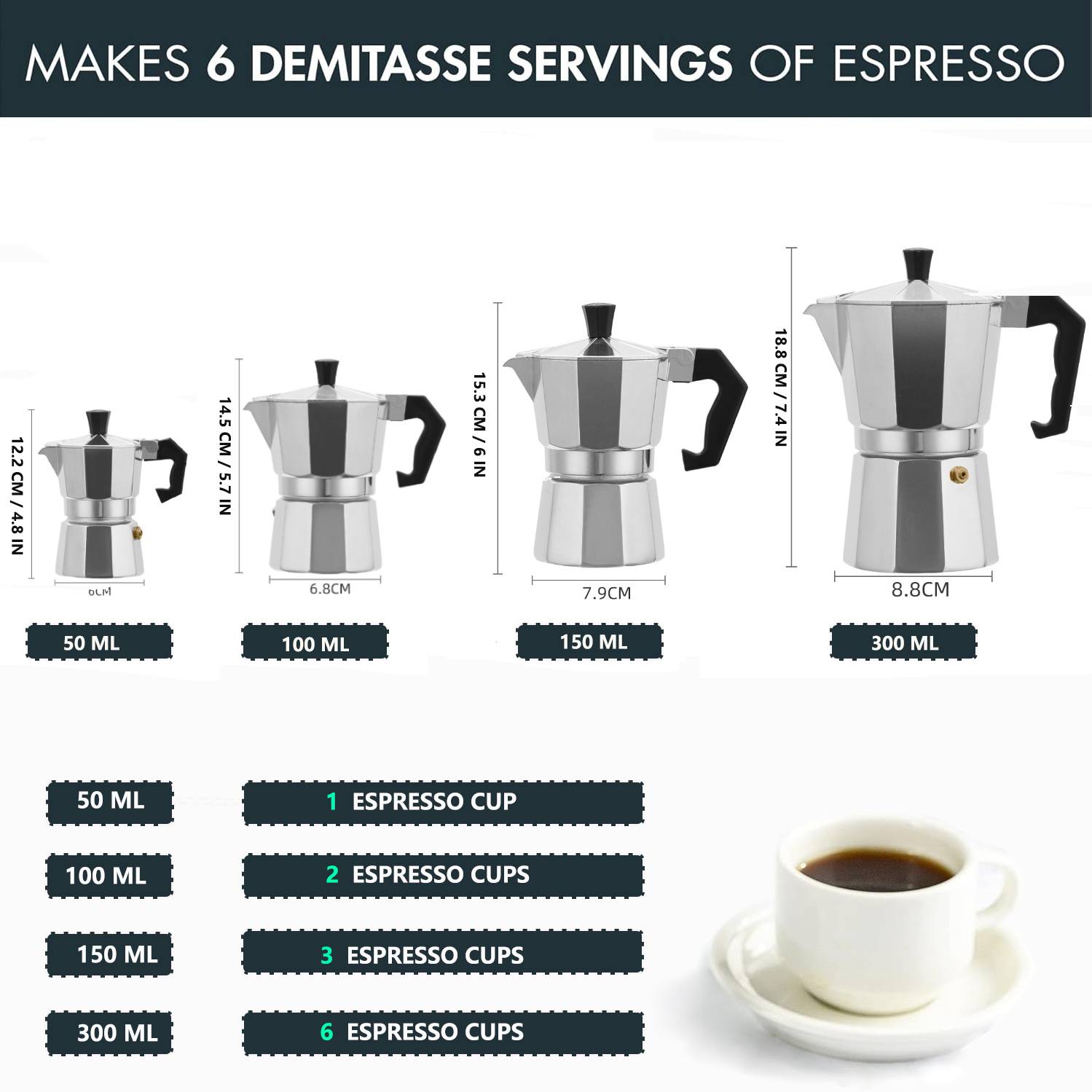 Moka Pot Aluminium Klasik 50-3 - Home Barista ulasan dan harga