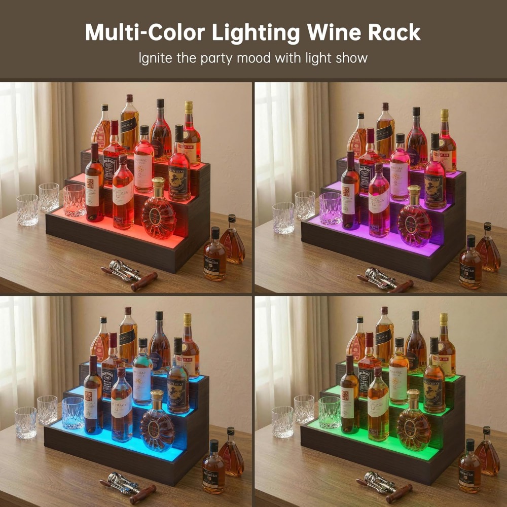 Rak Pajangan Botol LED untuk B - Home Bar Shelves ulasan dan harga