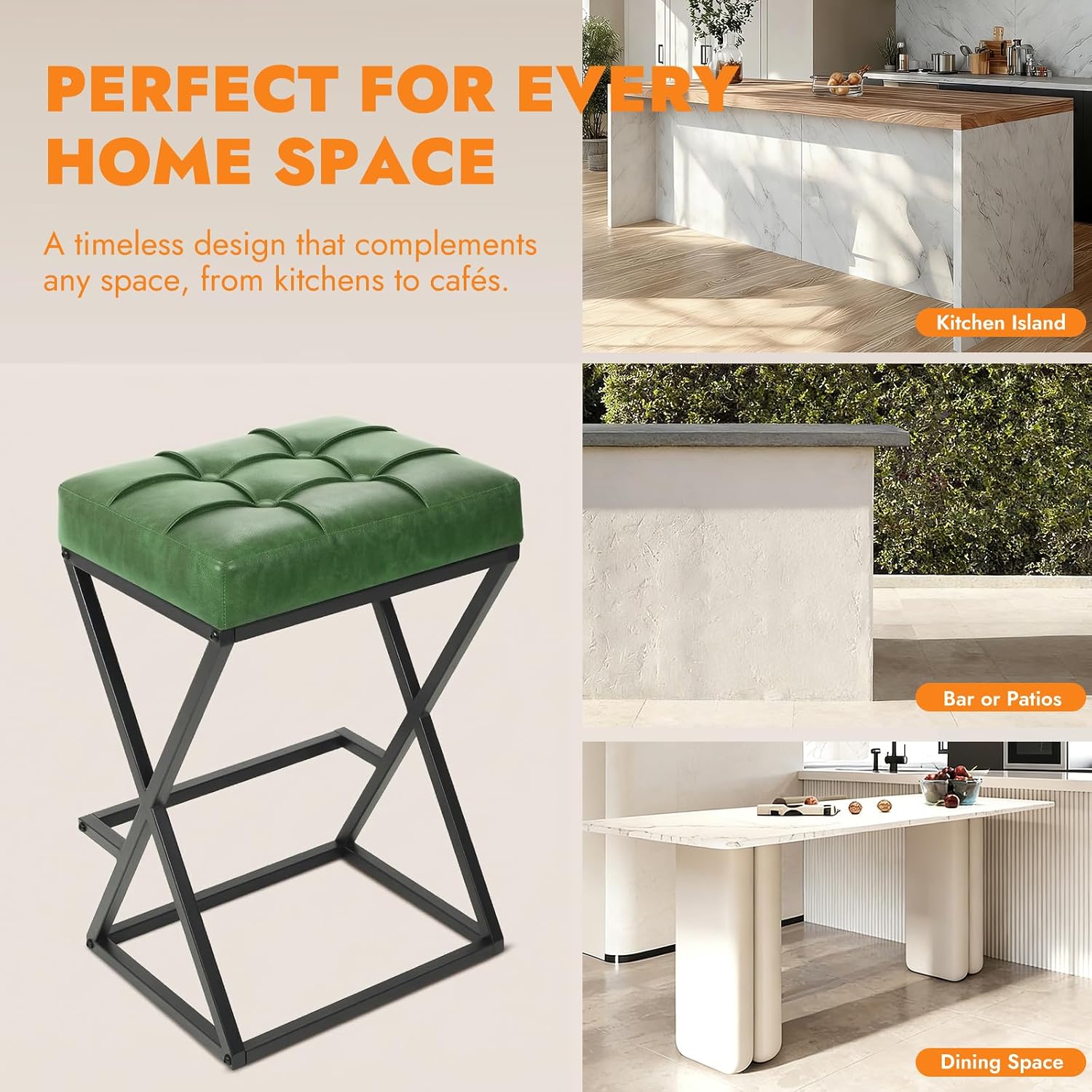 Set Kursi Bar Putar Modern 3 B - Home Bar Seating ulasan dan harga