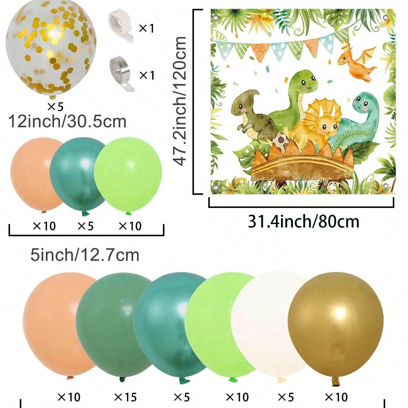 Set Balon Dinosaurus untuk Dek - Home Bargains ulasan dan harga