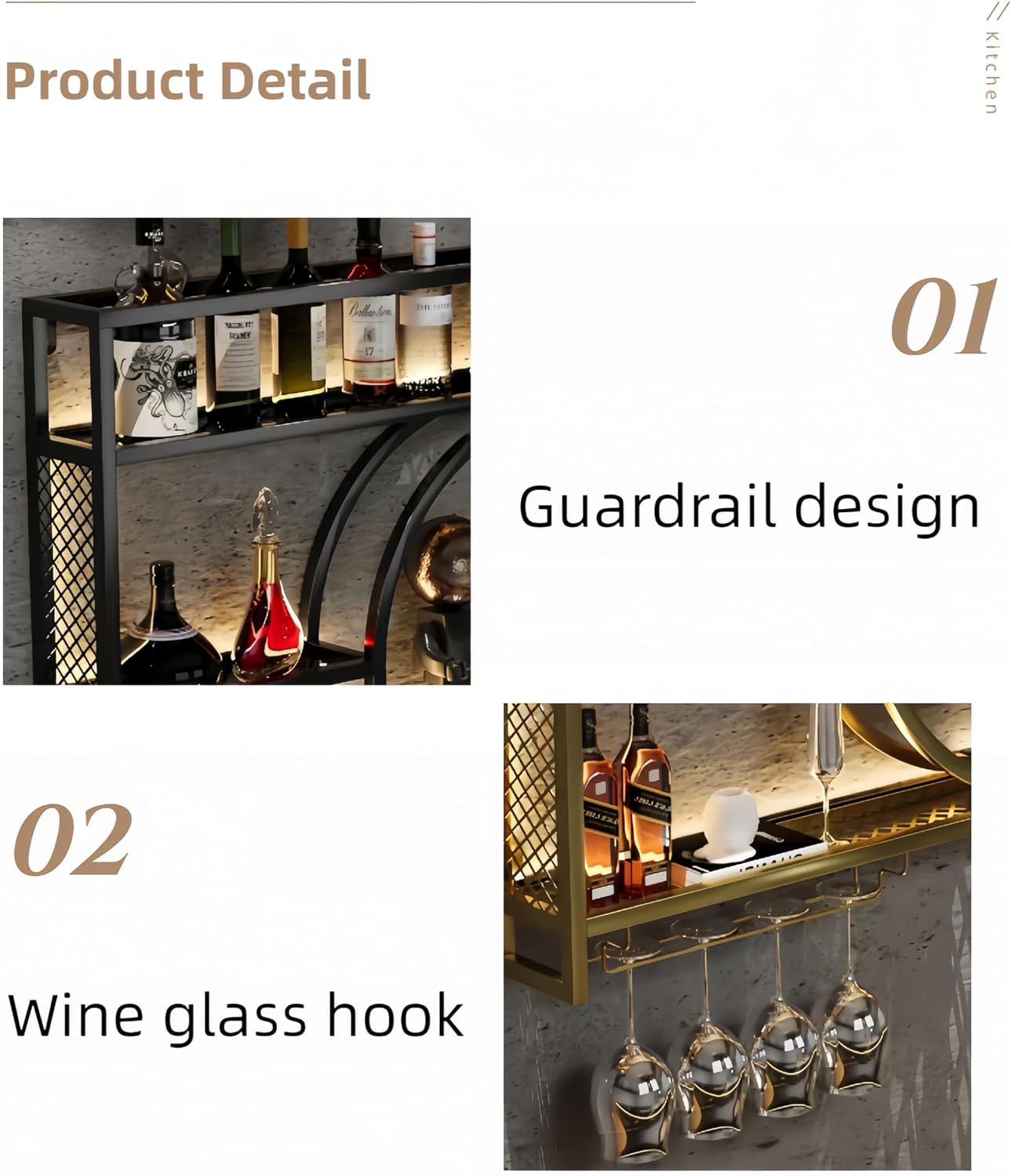 Rak Penyimpanan Anggur Dinding - Home Bar Shelves ulasan dan harga