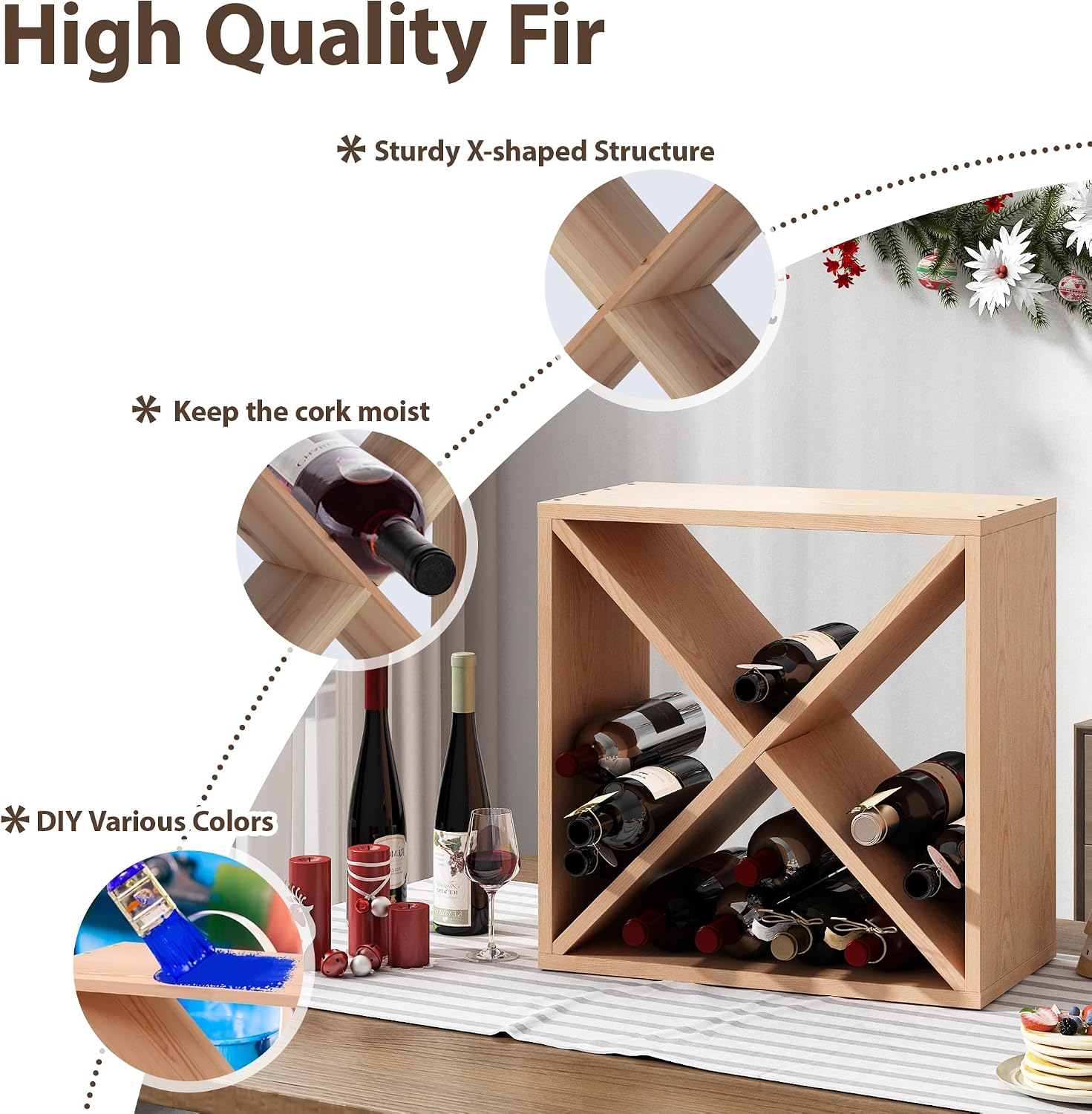 Rak Anggur 96 Botol, Penyimpan - Home Bar Shelves ulasan dan harga