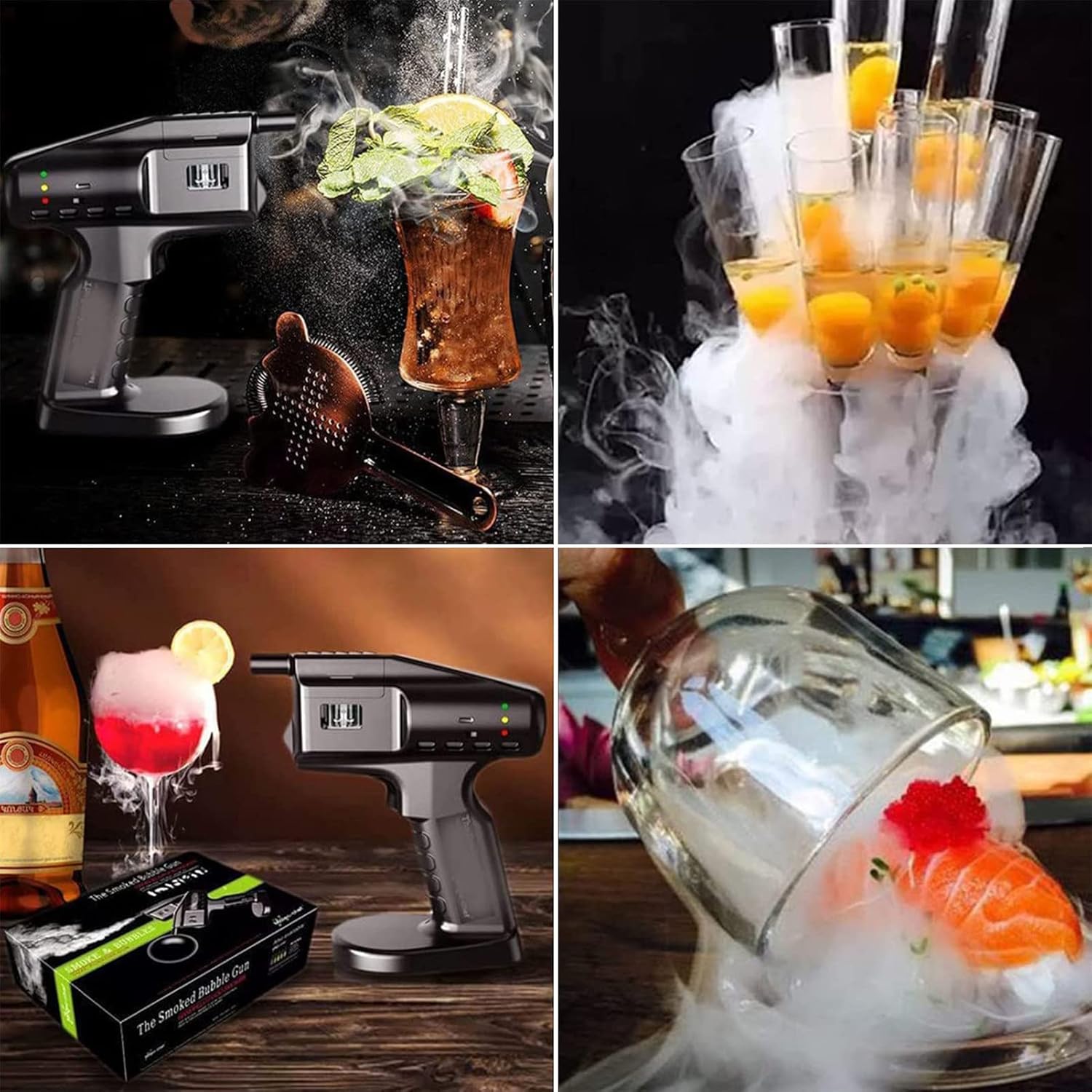 Pistol Gelembung Asap Koktail  - Smoking Gun Kit ulasan dan harga