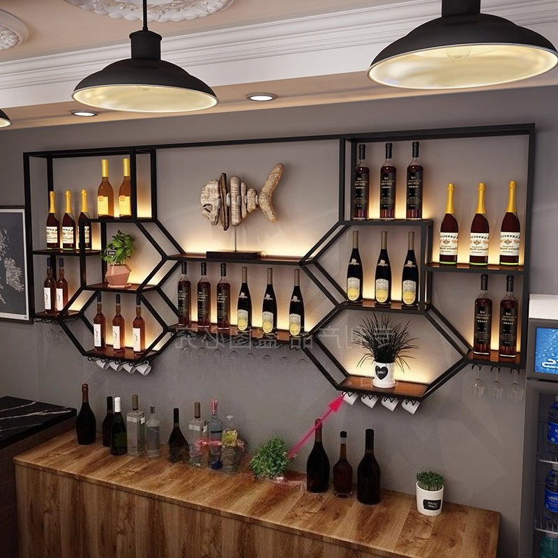 Rak Logam Lemari Anggur Ruang  - Home Bar Shelves ulasan dan harga