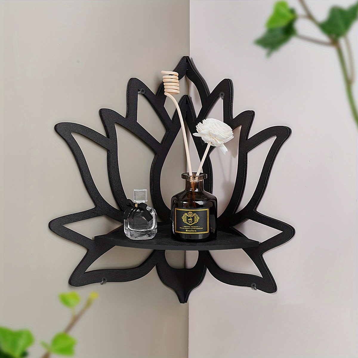 Rak Sudut Mengambang Lotus, Ra - Home Bar Shelves ulasan dan harga
